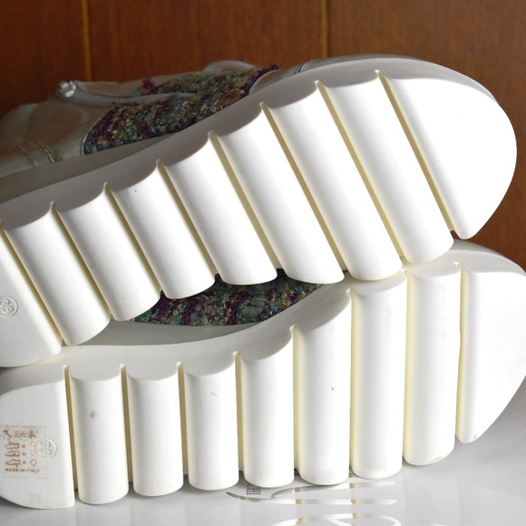 OVYE by Christina Lucchi Leather Tweed Sneakers - Picture 7 of 8